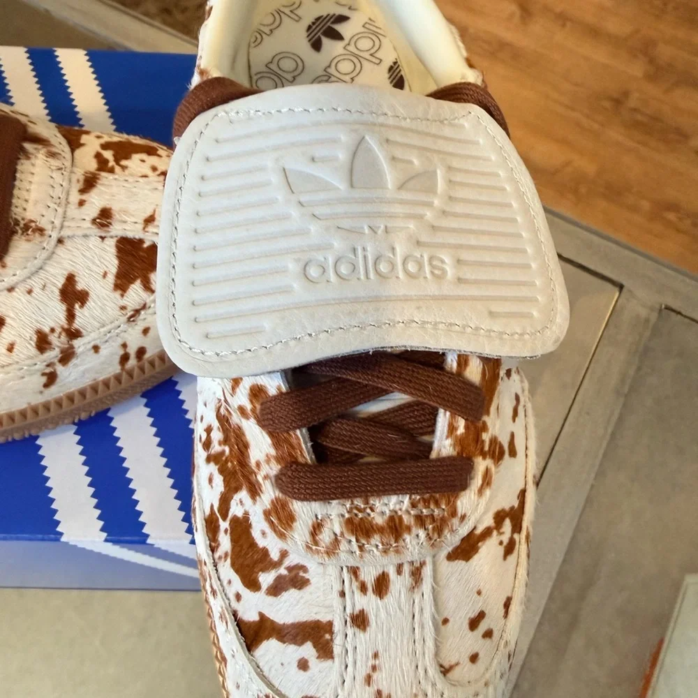 Adidas Samba LT W Sneakers - Brown and White COW print 7.5 New!! - Picture 4 of 6